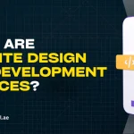 A promotional banner with a dark background and a geometric grid pattern. The banner is for "ZAB-Tech IT SOLUTIONS" and features a smartphone on the right side. The screen of the phone displays three colored tabs: a red one with the word "JAVA," an orange one with an icon for code, and a green one with "C++." The phone is connected to something, indicated by the word "CONNECTED" at the bottom of the screen. On the left, large white and yellow text asks the question "WHAT ARE WEBSITE DESIGN AND DEVELOPMENT SERVICES?". Below this is the website address: "www.zabtechdigital.ae". The design is clean, modern, and focuses on technology and coding.